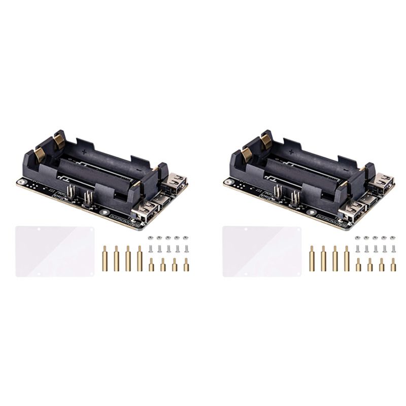 Raspberry Pi Uninterrupted Power Supply Ups 18650 - AA08-2X Voor Raspberry Pi 4 UPS-voeding