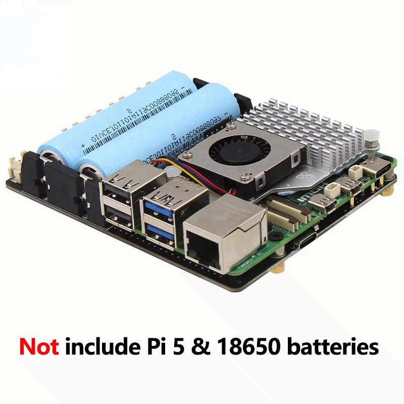 Raspberry Pi Uninterrupted Power Supply Ups 18650 - Raspberry Pi 5 18650 UPS-bord, 5,1V/5A
