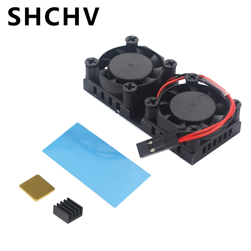 Raspberry Pi Water Cooling Kit - Raspberry Pi 4 dubbele ventilator met