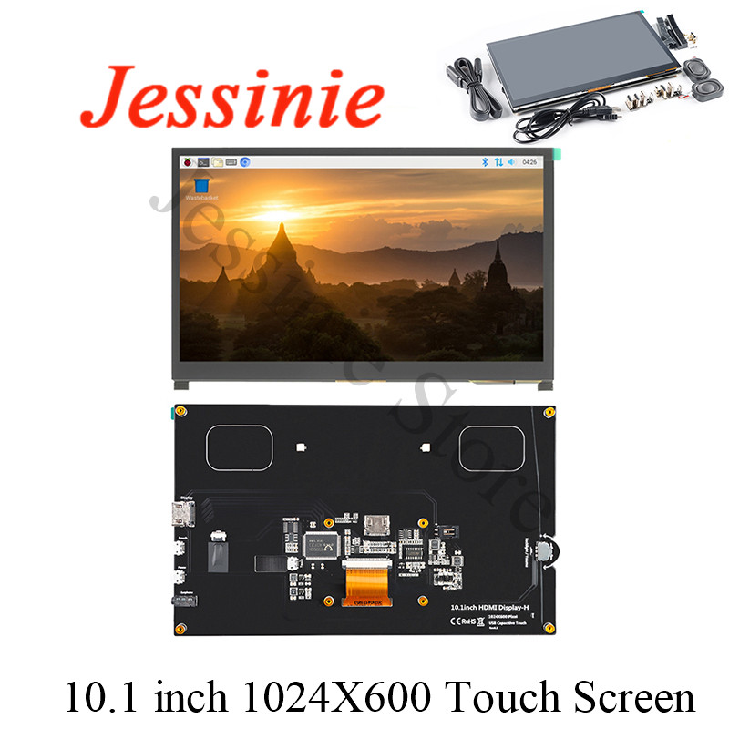 Raspberry Pi 10.1 Inch Capacitive Touch Screen Ips - 10,1 inch HDMI-compatibele LCD-displaymodule 10,1 