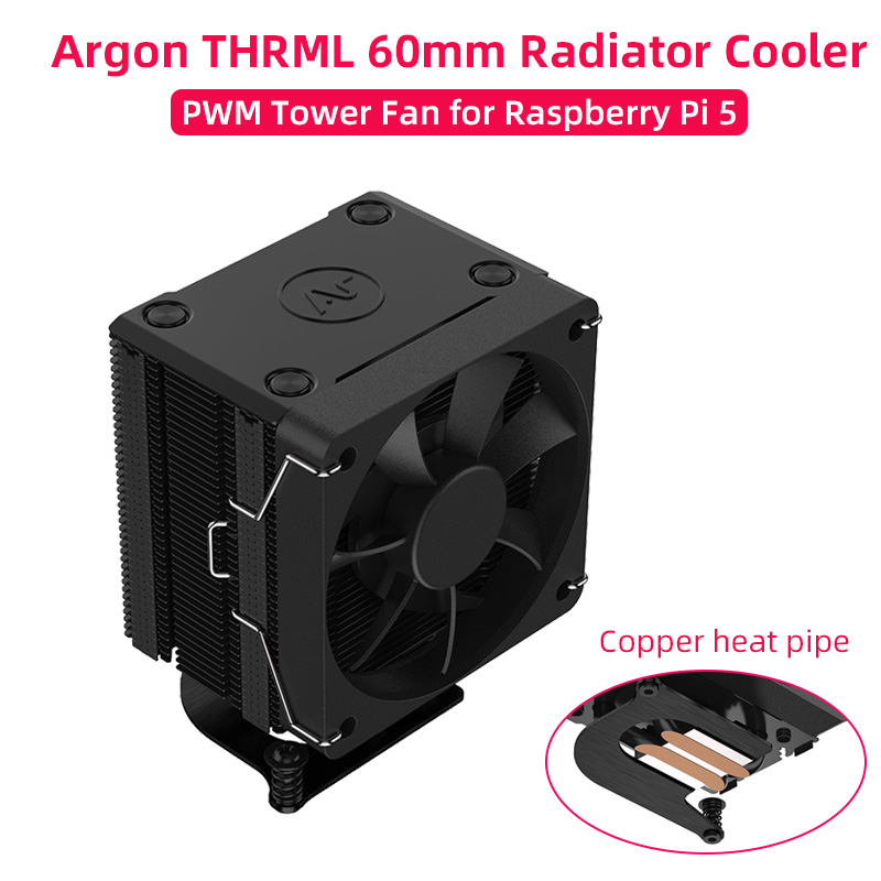 Raspberry Pi Water Cooling Kit - Raspberry Pi 5 Argon Thrml 60Mm