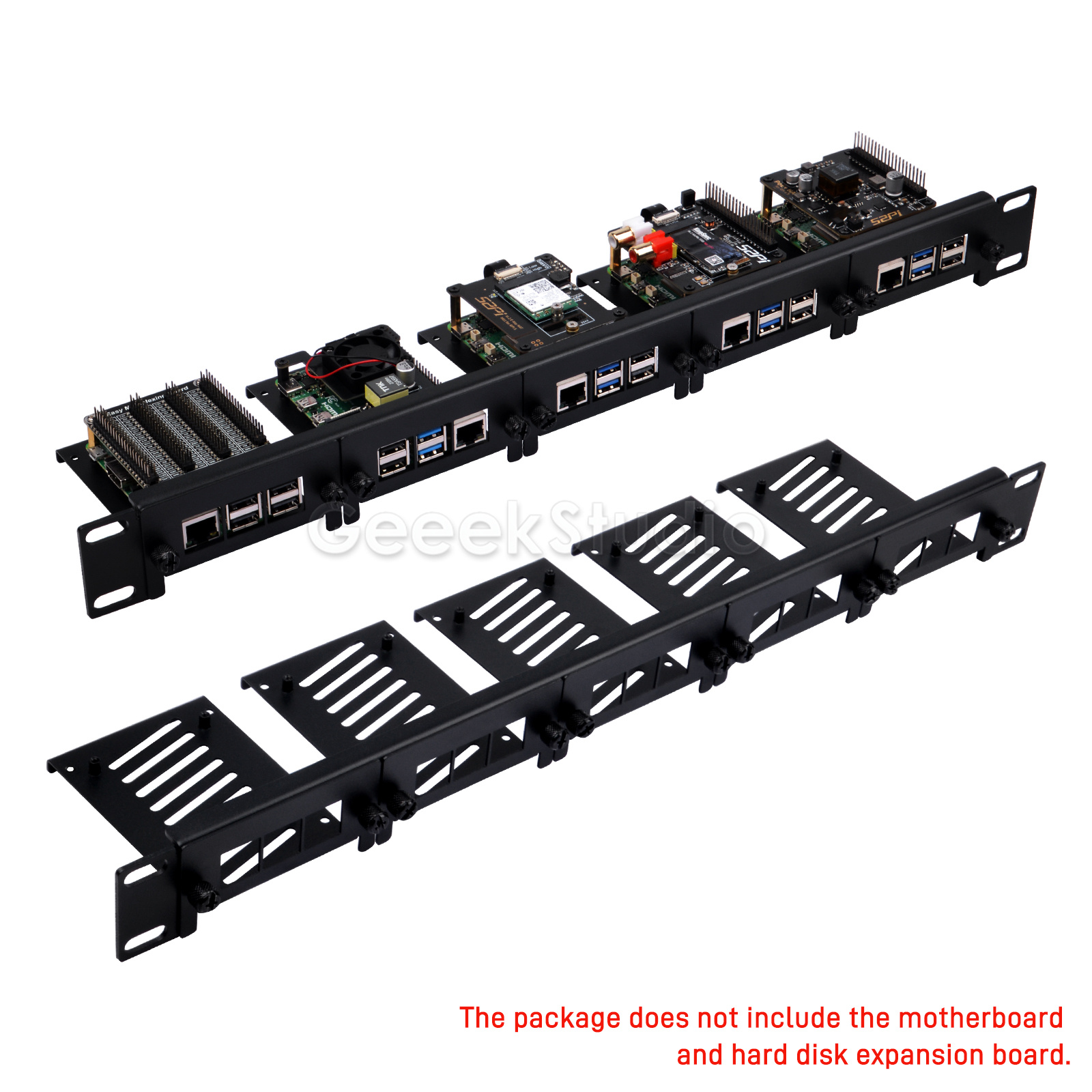Raspberry Pi Rackmount 1U 19 Inch - 1U Rack Mount voor Raspberry Pi