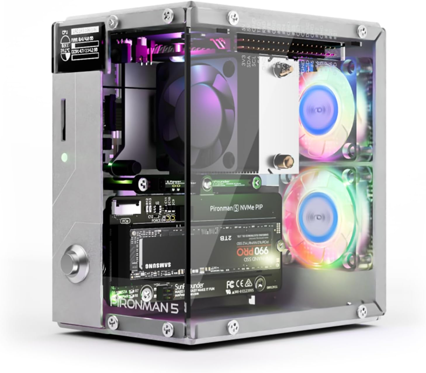 Pironman 5 NVMe M.2 SSD PCIe 2 - Raspberry Pi Ai Kit Hailo-8L recensie en prijs