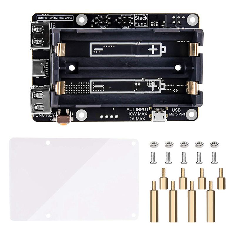 AA08-2X Voor Raspberry Pi 4 UP - Raspberry Pi Uninterrupted Power Supply Ups 18650 recensie en prijs