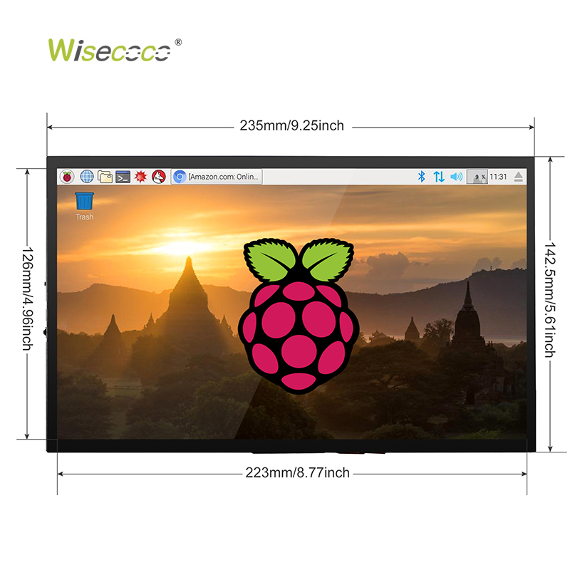 5 7 10,1 inch 1024*600 HD IPS  - Raspberry Pi 10.1 Inch Capacitive Touch Screen Ips recensie en prijs