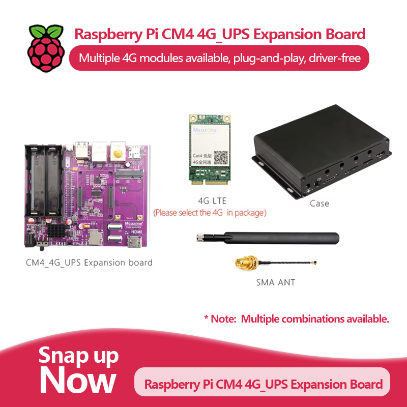 Raspberry Pi CM4 4G_UPS Uitbre - Raspberry Pi Uninterrupted Power Supply Ups 18650 recensie en prijs